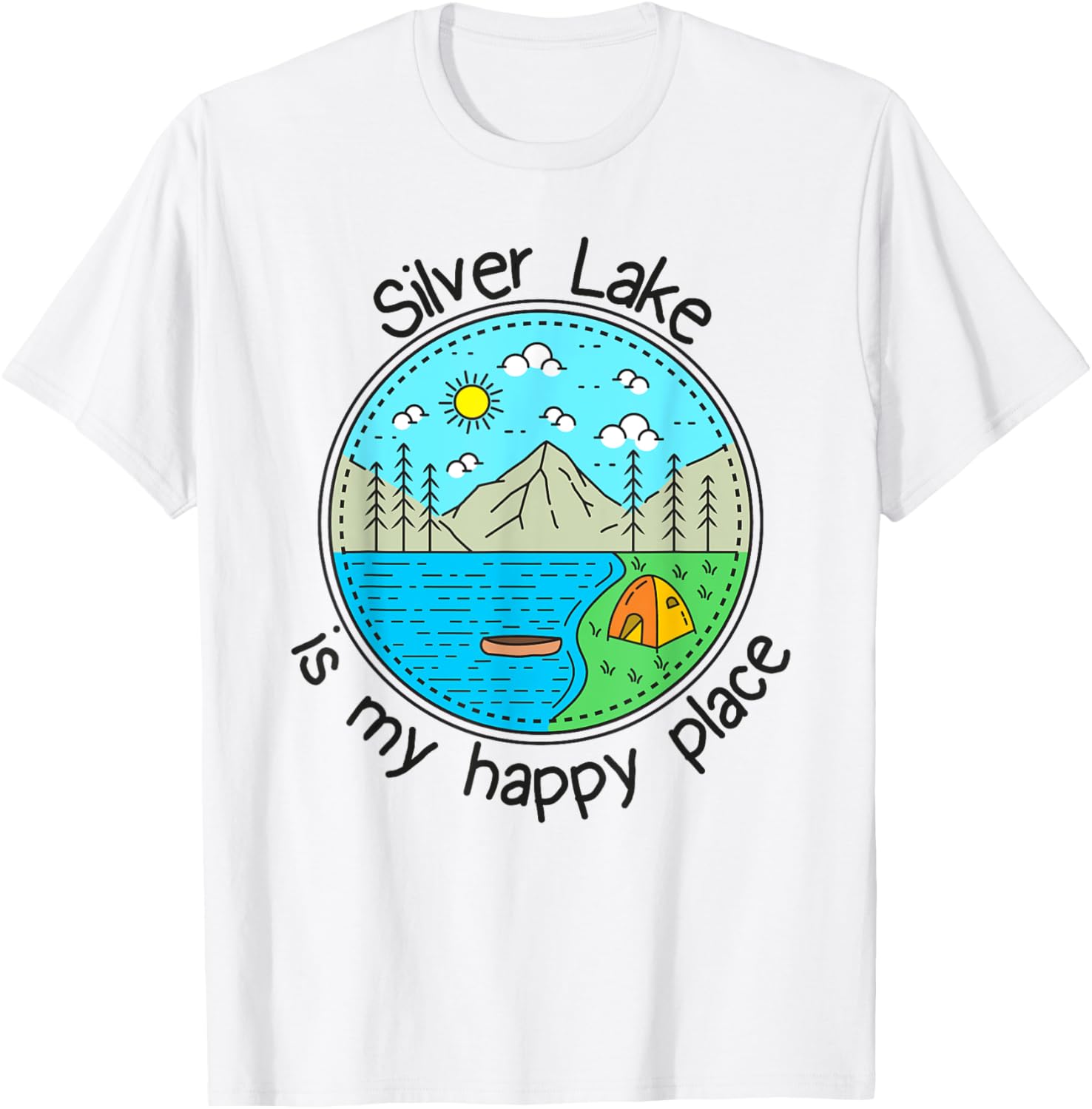 Fishing Boating Camping - My Happy Place Silver Lake