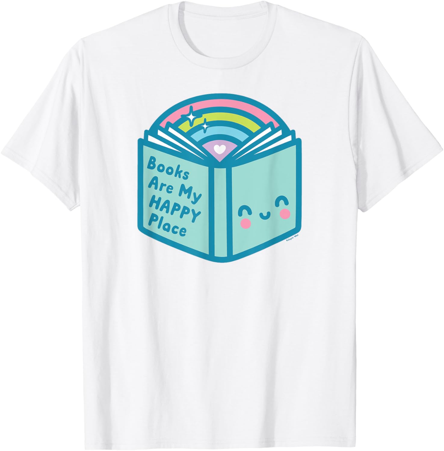 Books Are My Happy Place Kawaii Book Lovers Bookworm Gift