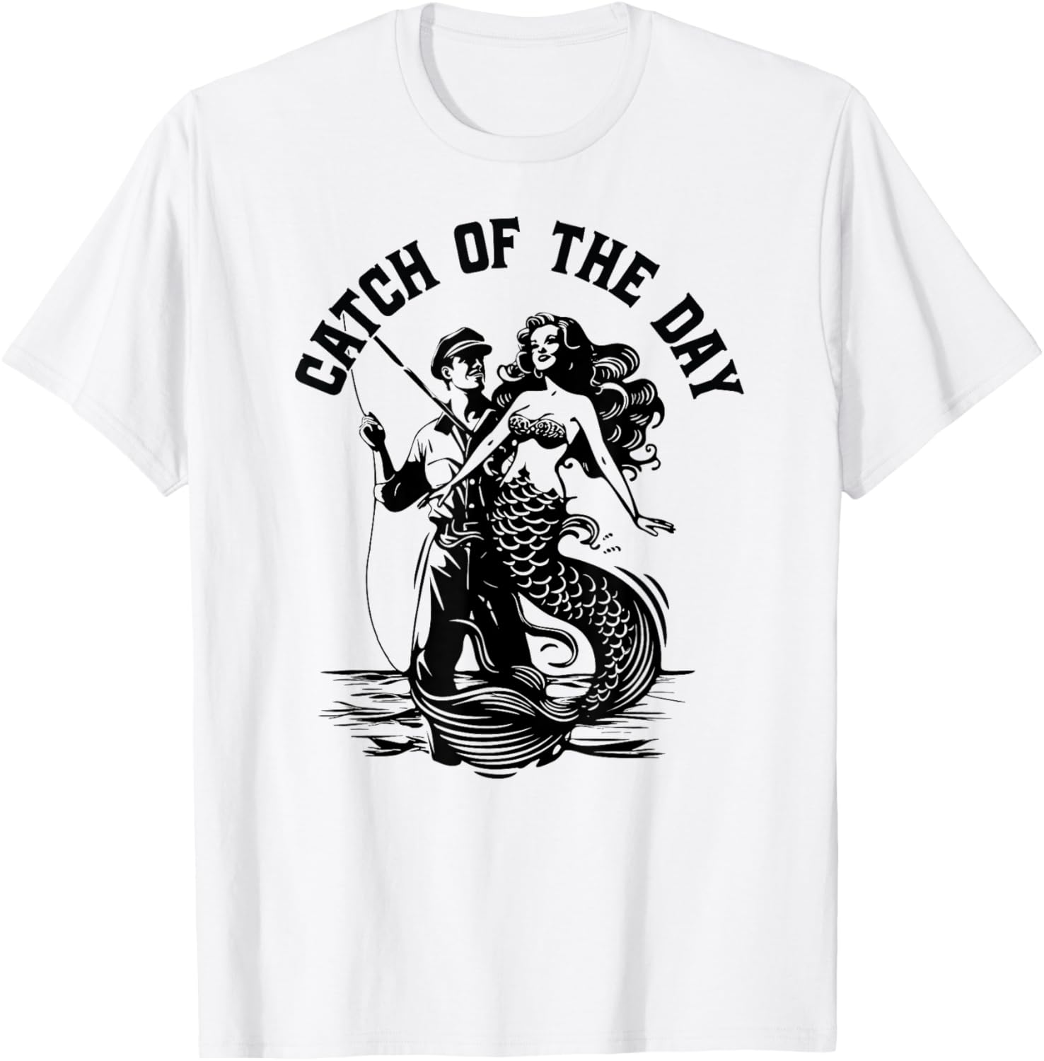 Catch Of Day Fisherman Mermaid Fishing Boating