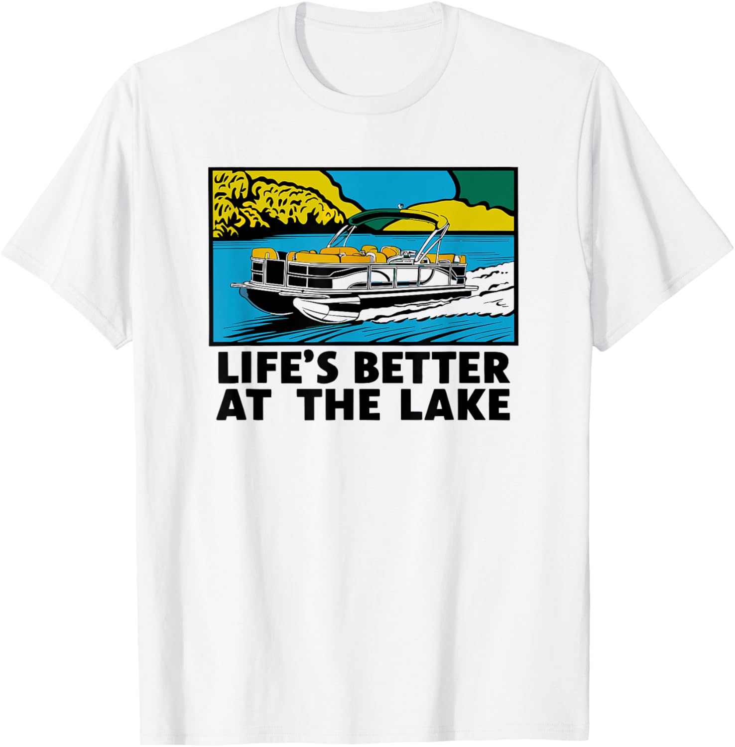 Pontooning Lifes Better At Lake Retro Pontoon Boat