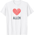 Allen Heart Love Favorite City or Place