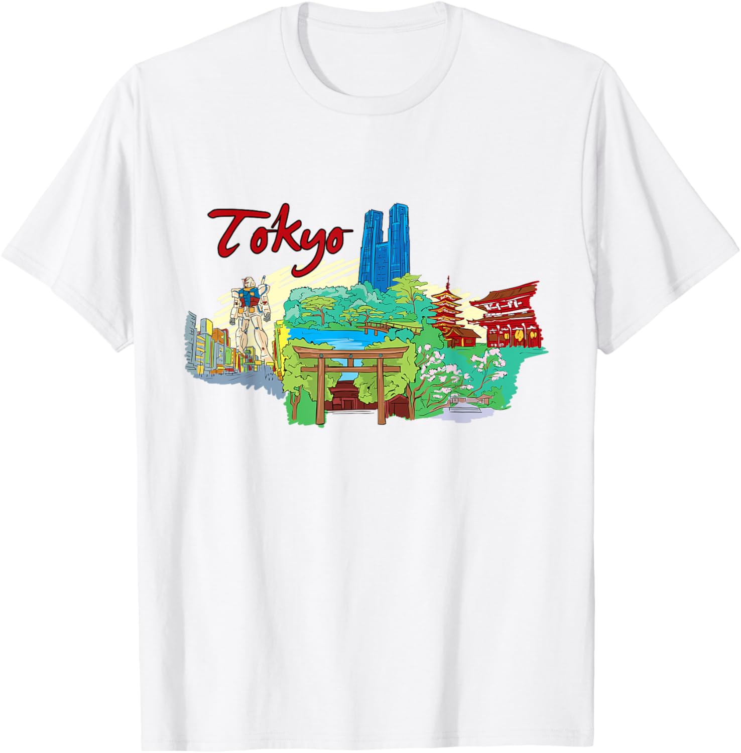 Tokyo Japan T-shirt - Beautiful Places Around The World
