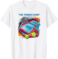 The Tennis Court Is My Happy Place, Gift for Tennis Lovers