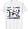 Pastry Chef Dad Gnomes Graphic Bake The World A Better Place