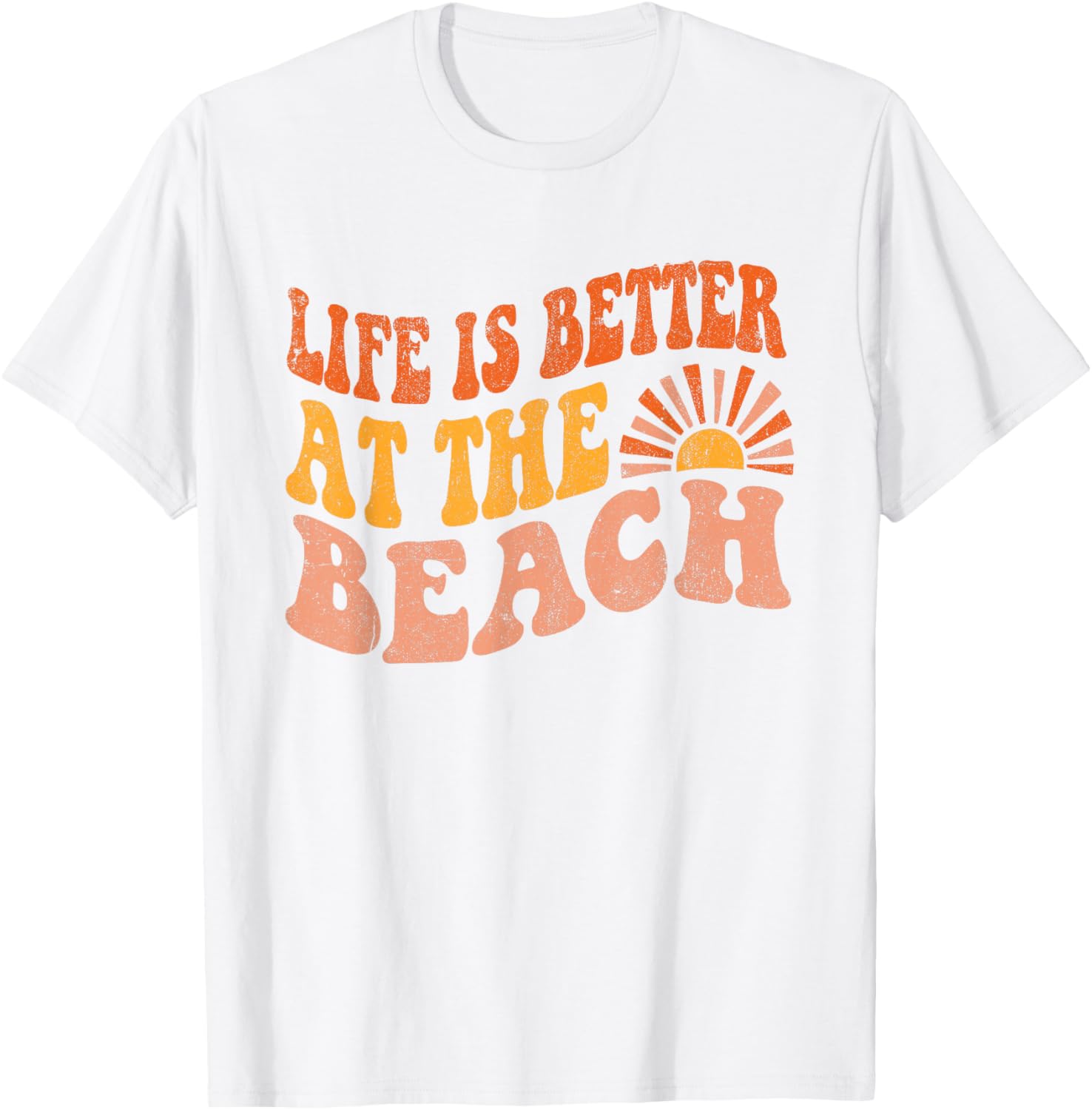 Funny Life Is Better At The Beach Retro 70s Summer Vacation Men Women Girls Kids