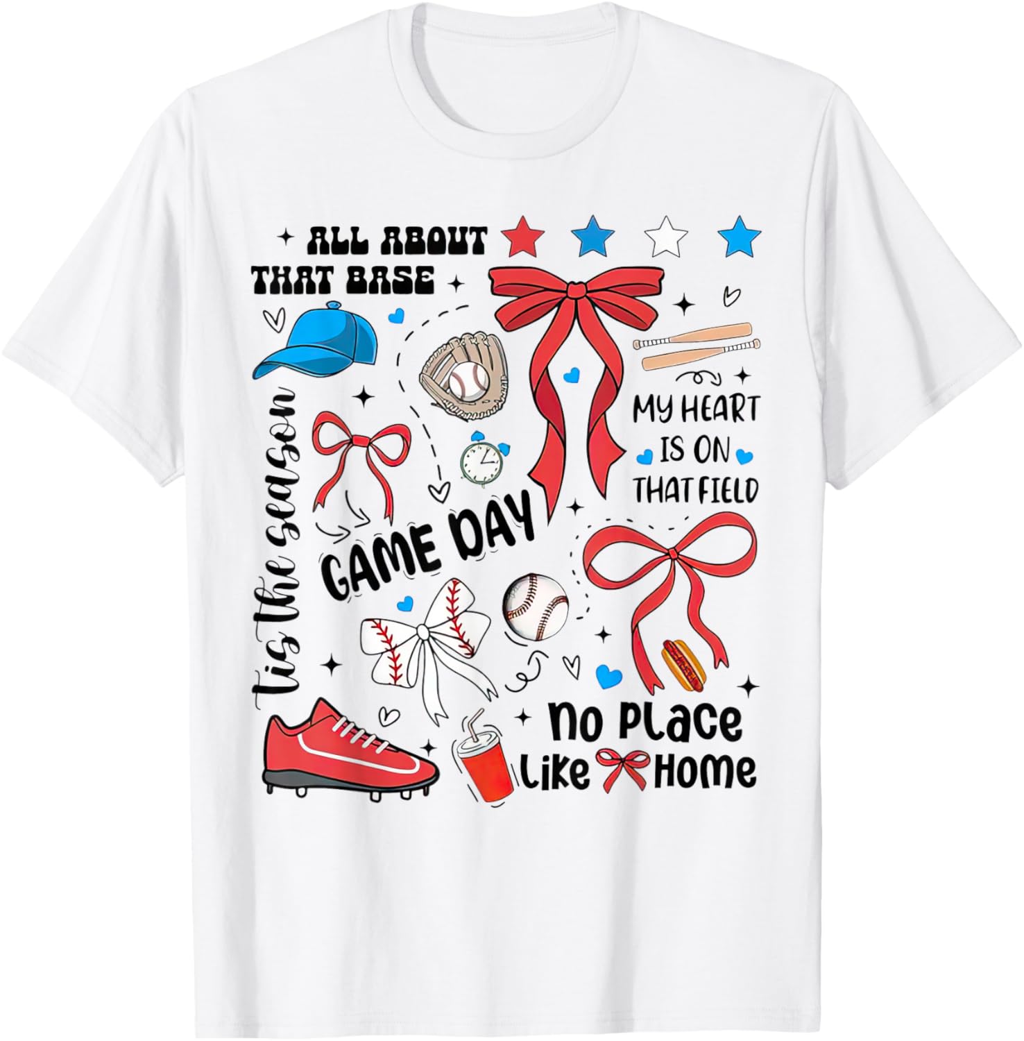 Game Day Baseball Coquette Mama No Place Like Home Retro