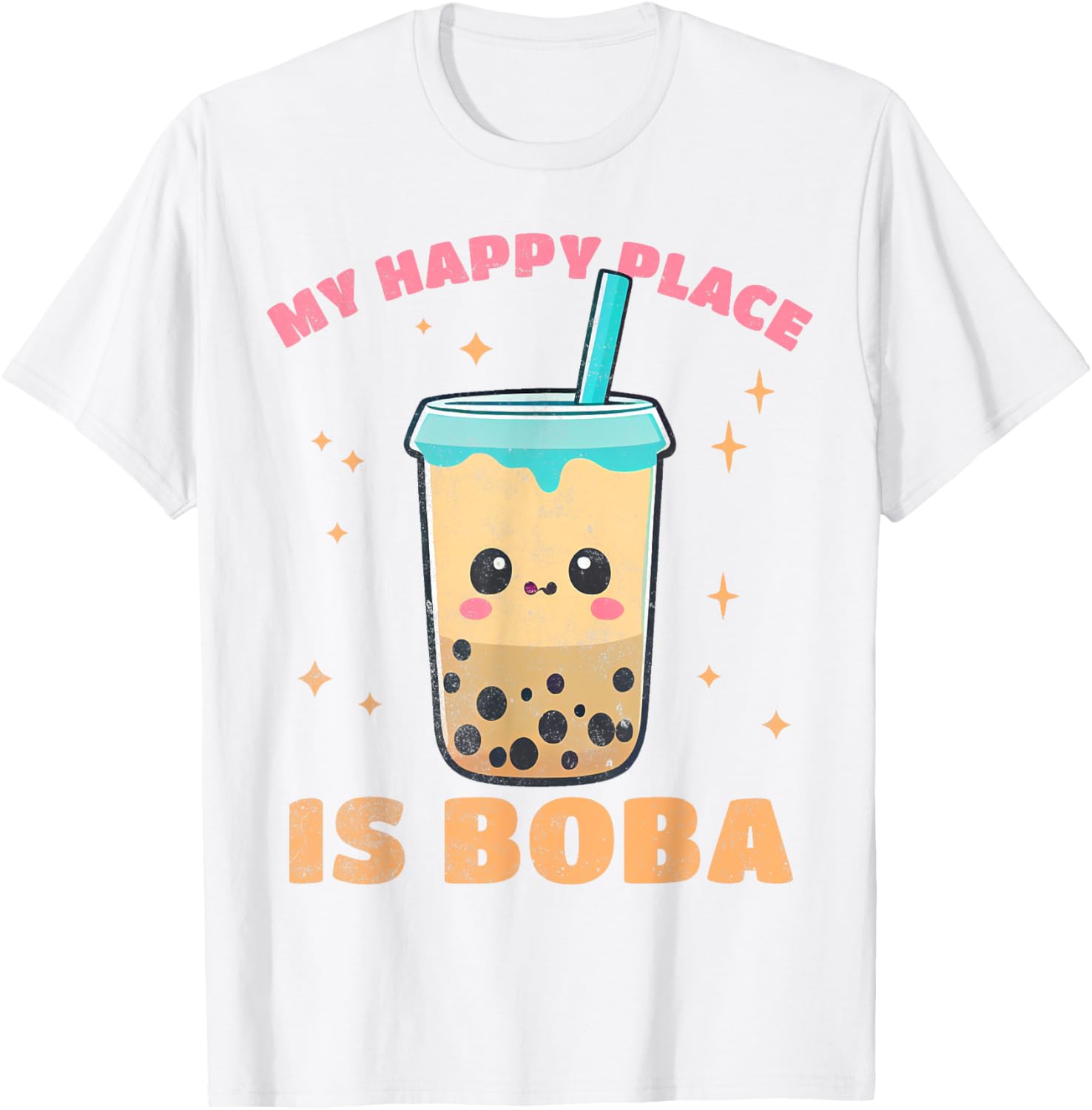 My Happy Place is Boba Kawaii Anime Novelty Teen Girl Gift