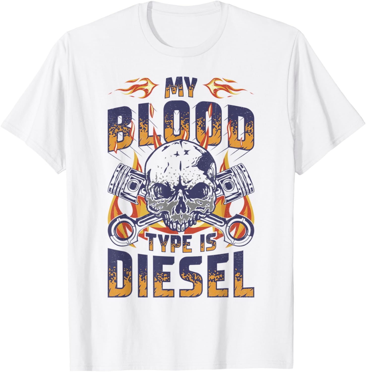 My Blood Type Is Diesel Truck Driver Trucker
