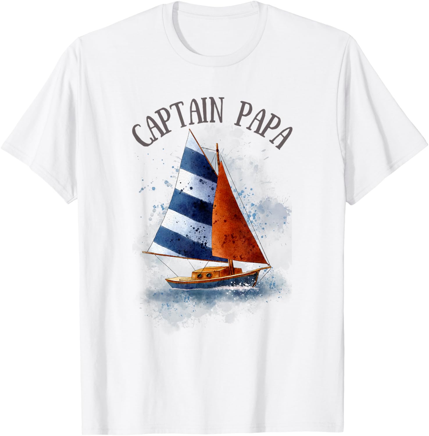 Captain Papa Sailboat Lake Sailor Fishing Boating