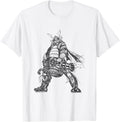 Gattling Samurai Art Print Budo Way Of Warrior Bushido Gun