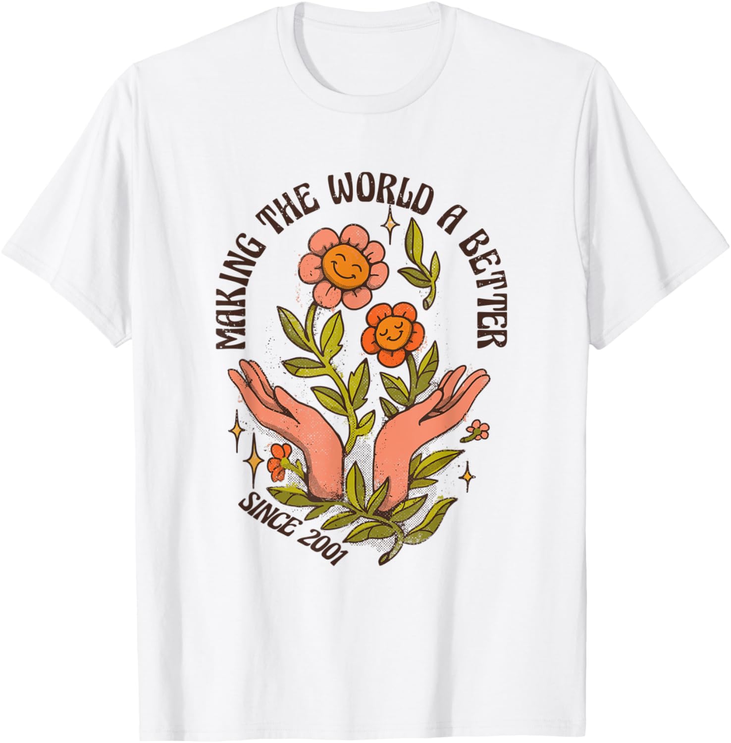 Making the World a Better Place Since 2001 Groovy Wavy Text