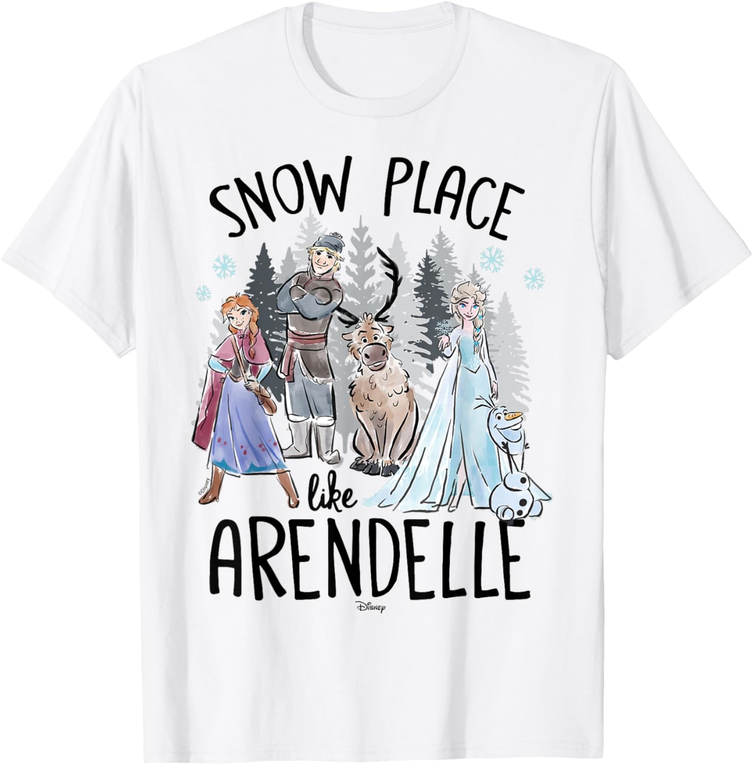 Frozen - Elsa Anna Olaf Kristoff Snow Place Like Arendelle