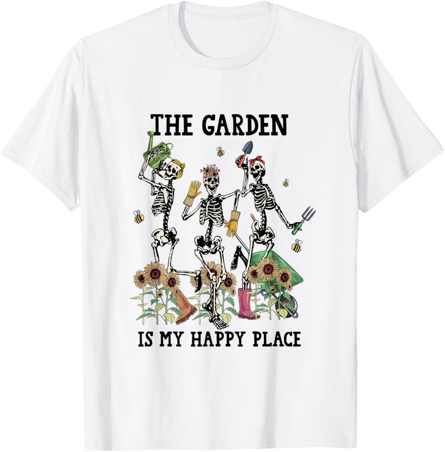 Gardening Funny Quote Garden Lover Plant Flower Happy Place
