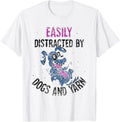 Easily Distracted By Dogs And Yarn Knitter Knit Knitting