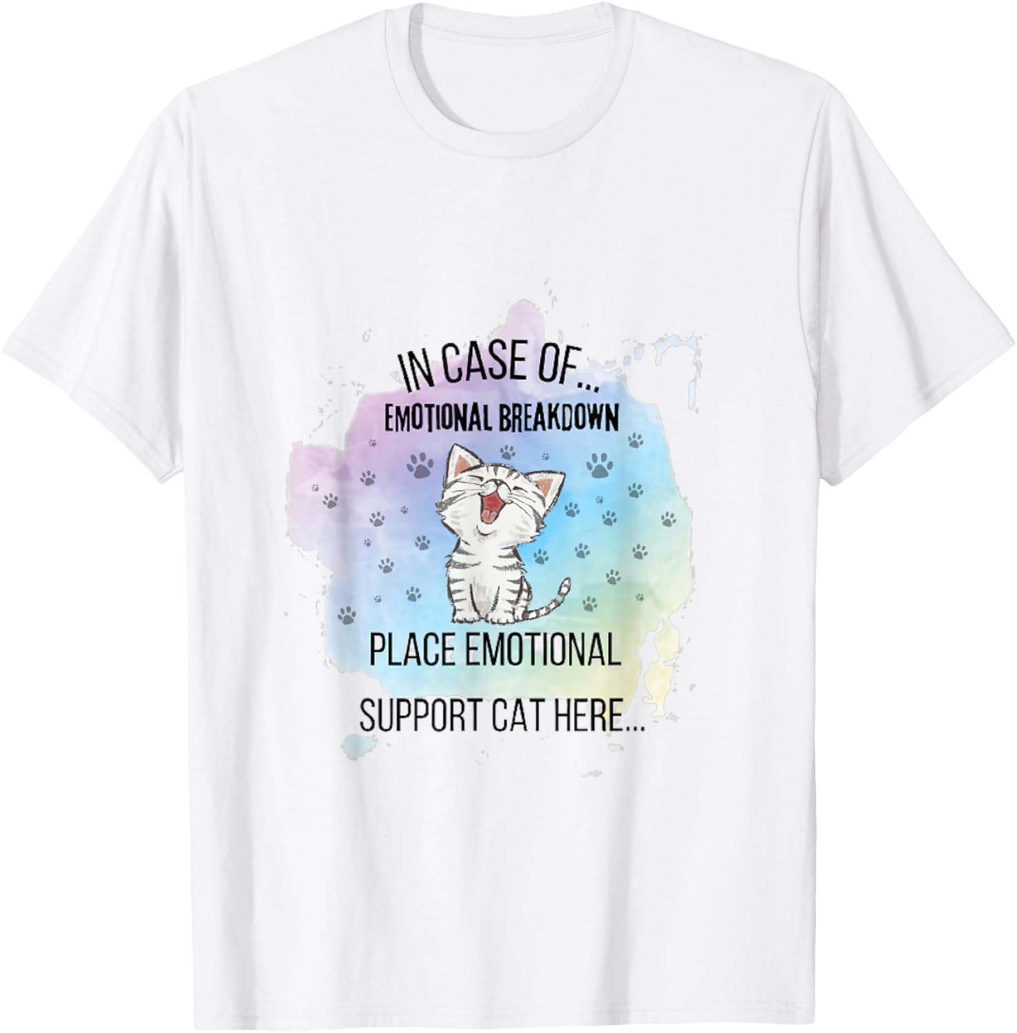 In Case of Emotional Breakdown Place Cat Here Funny Cute