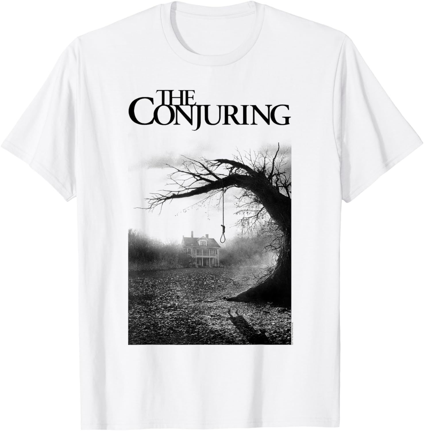 Warner Bros Conjuring Movie Poster V Neck Tank Top T Shirt Grey