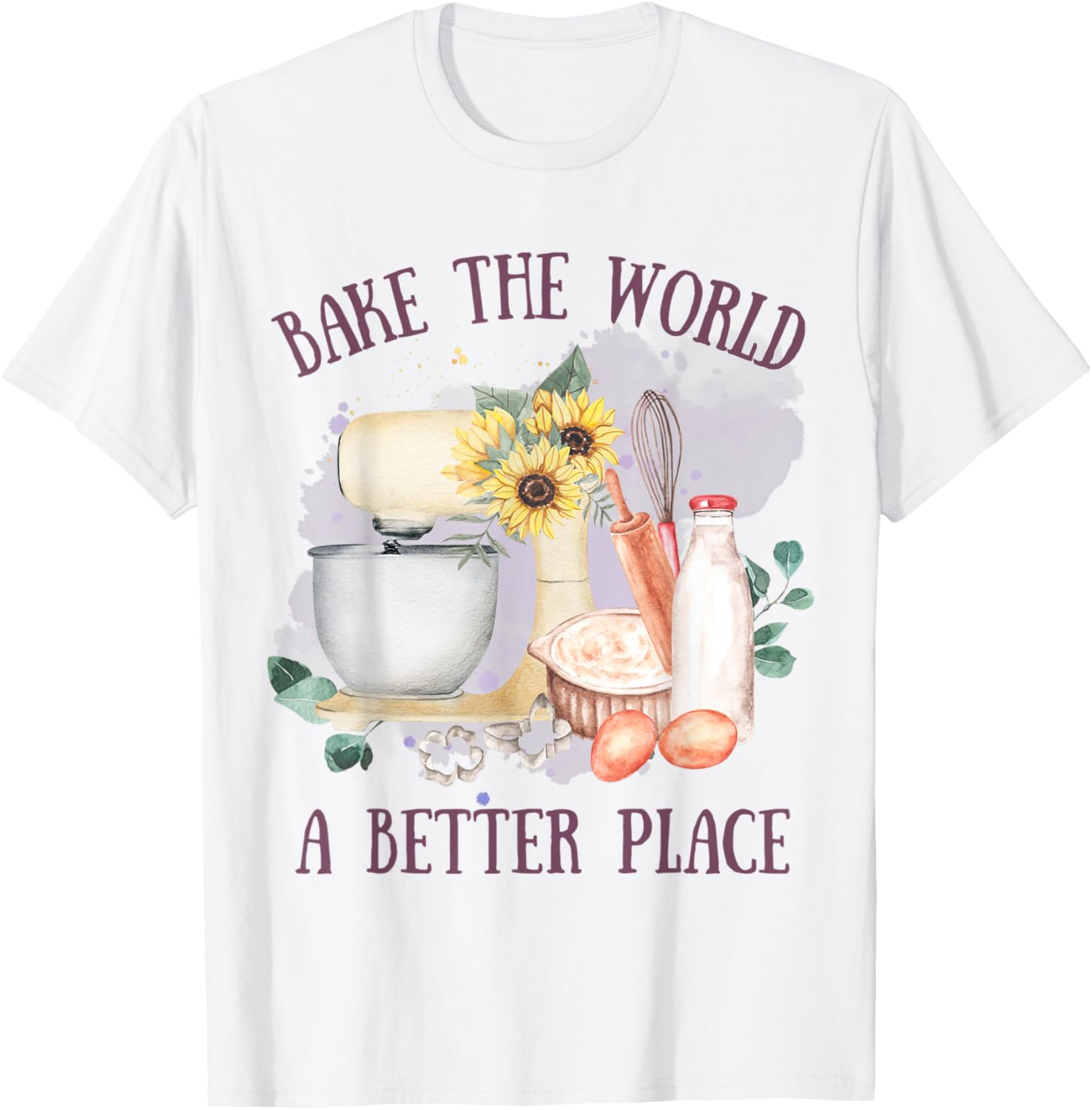 Bake the World A Better Place Vintage Cottagecore Funny Pun