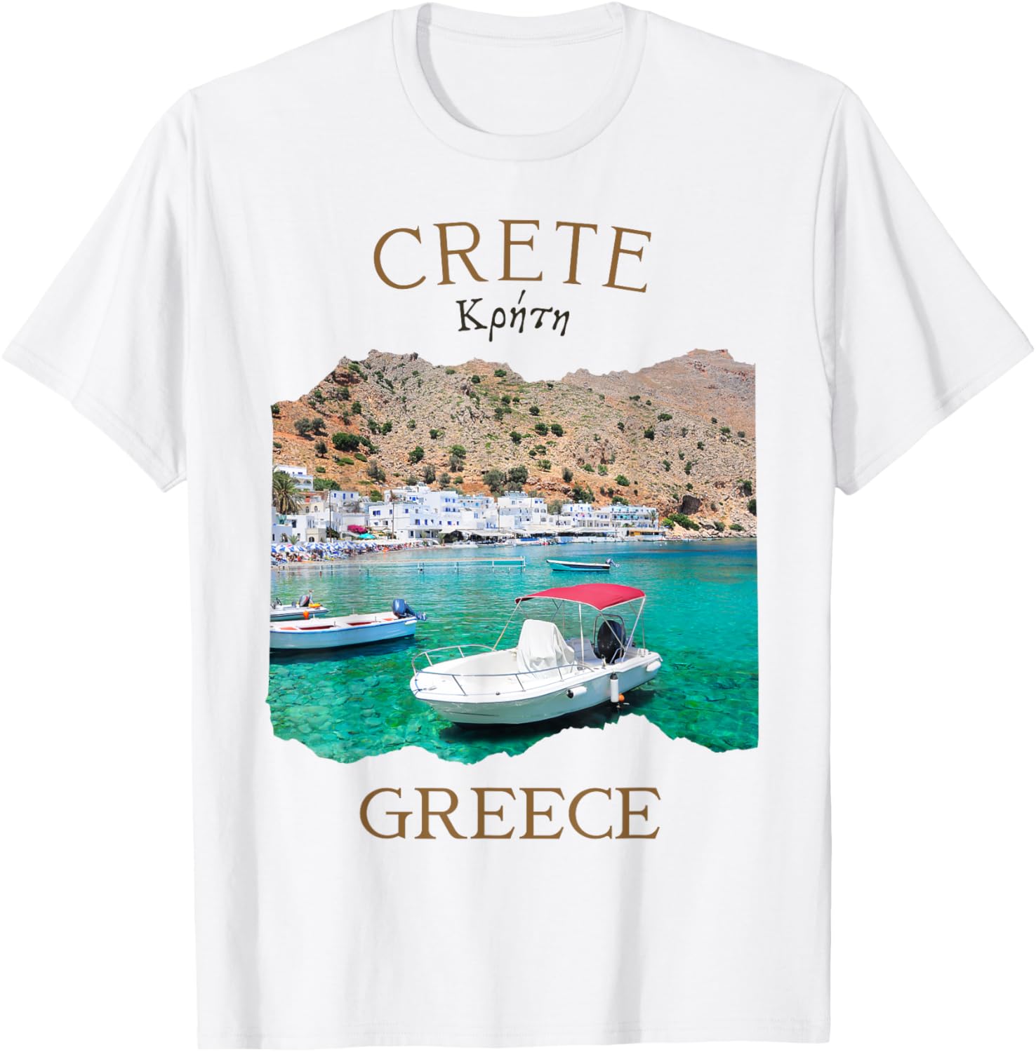 Greek Fishing Village Loutro Crete Island In Greece