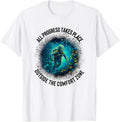 All Progress Takes Place Outside Comfort Zone Scuba Diver