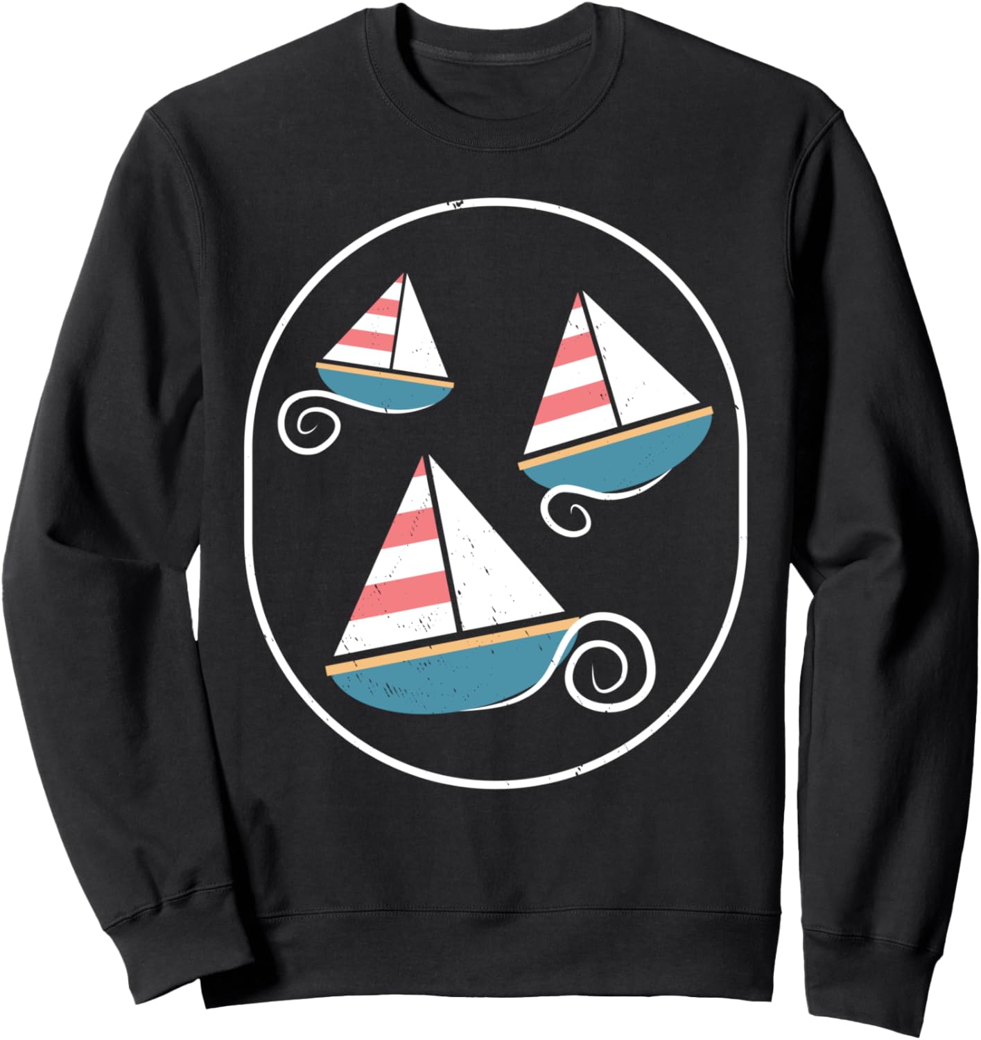 Vintage Sailboat Boating Sailing Sweatshirt