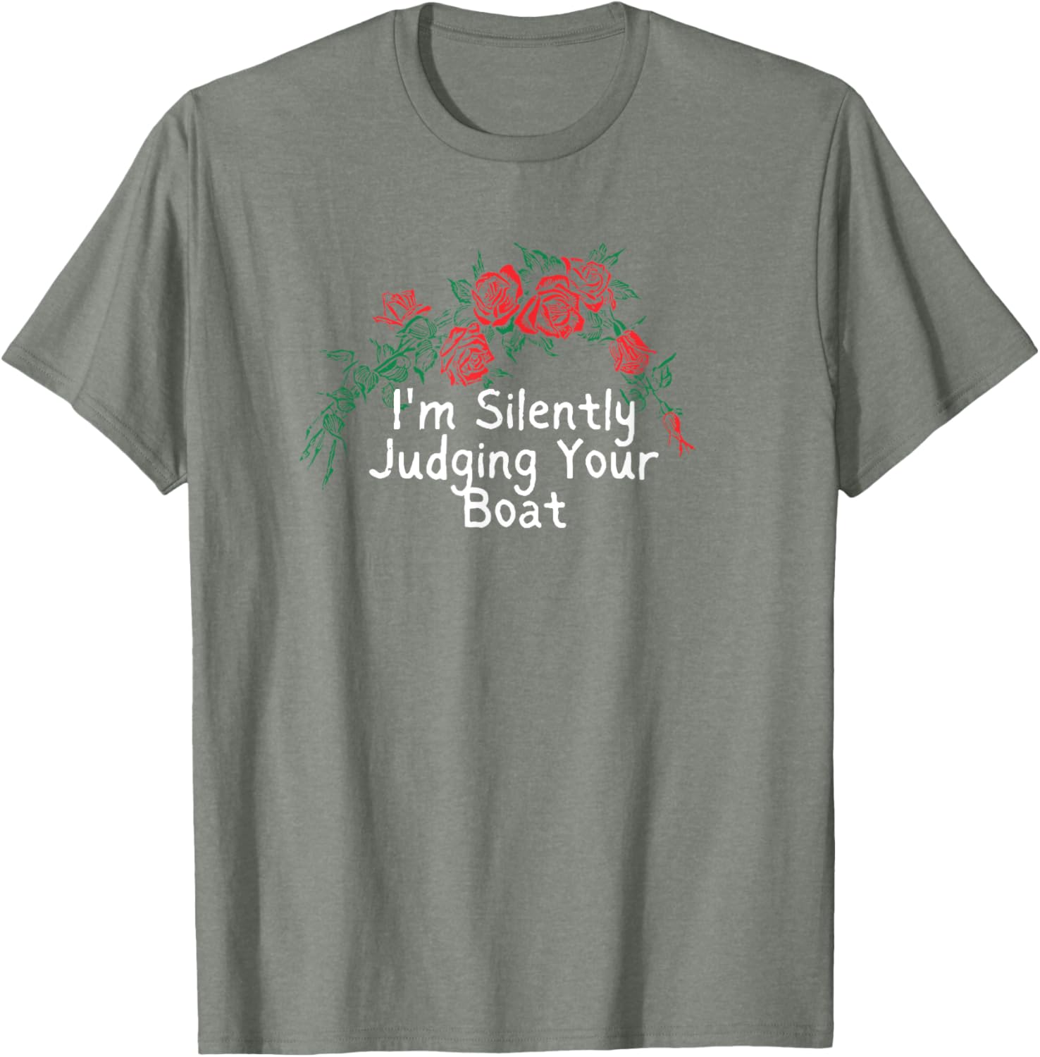 Flowers Retro Red I M Silently Judging Boat