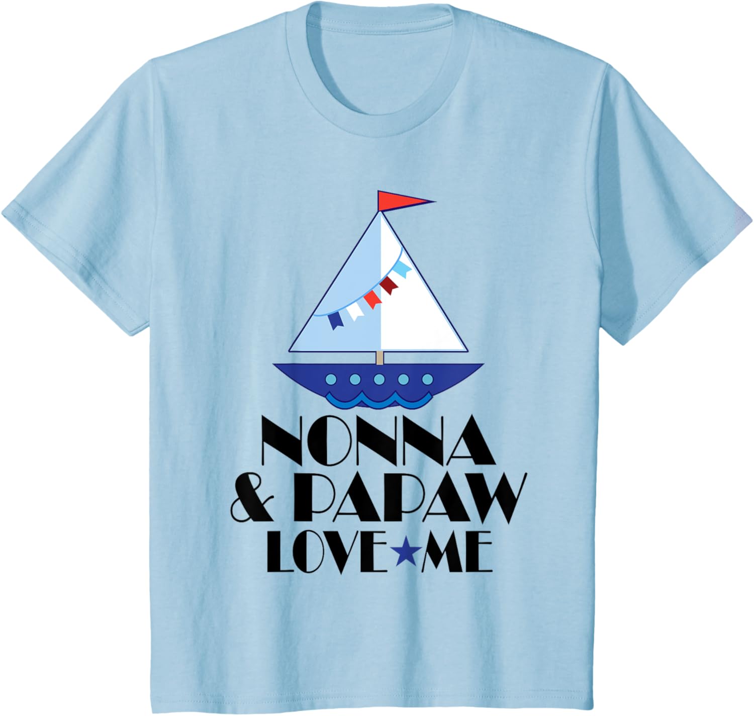 Kids Nonna Papaw Love Me Gran Hild Sailboat