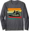 Retro Airboat Airboating Fanboat Long Sleeve