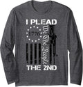 I Plead 2Nd Amendment We People Ar15 Pro Gun Usa Long Sleeve