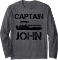 Captain John Pontoon Personalized Boat Name Fishing Trip