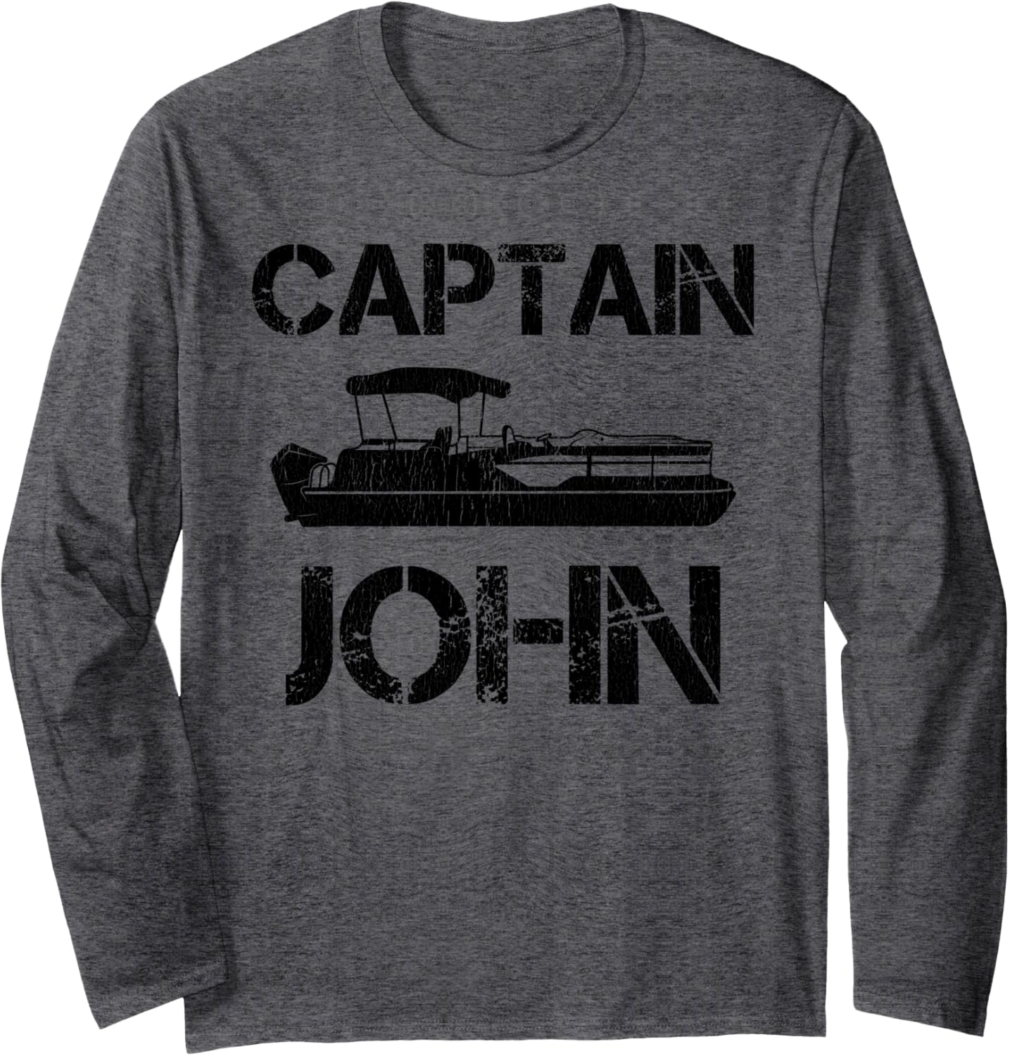 Captain John Pontoon Personalized Boat Name Fishing Trip