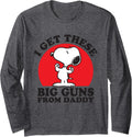 Peanuts Snoopy Daddy Big Guns Long Sleeve