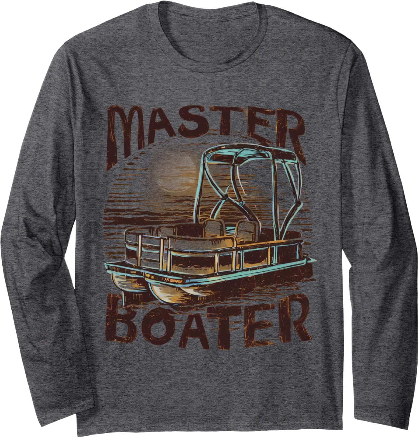 Master Boater Pontoon Boat Captain Long Sleeve