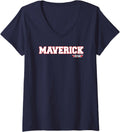 Womens Ripple Junction X Top Gun Maverick Name V Neck