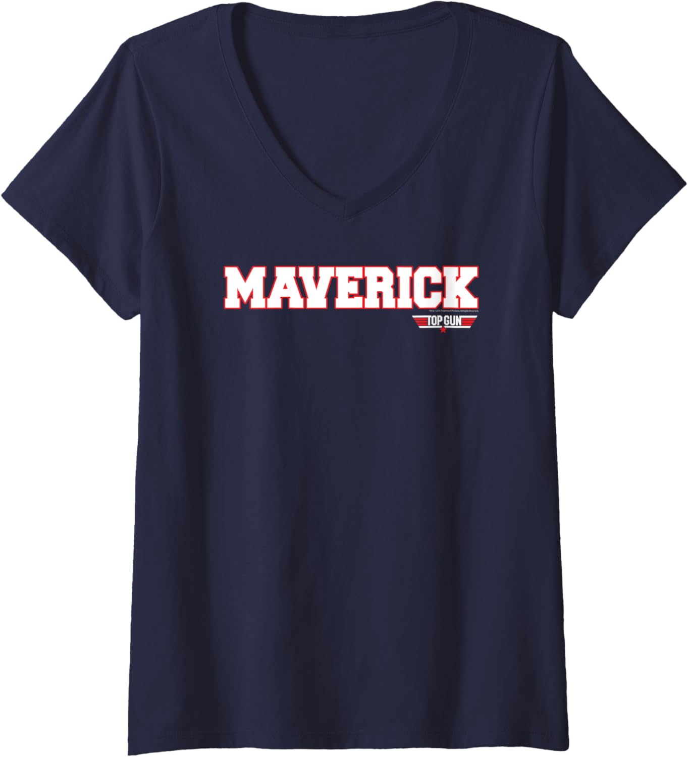 Womens Ripple Junction X Top Gun Maverick Name V Neck