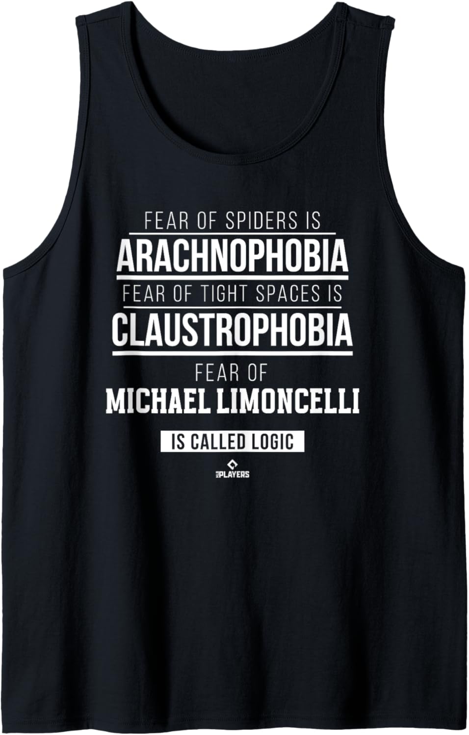 Fear of Michael Limoncelli Prospect Baseball Fan Gear Tank Top