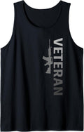 Veteran Gun T Shirt Veteran Dad Grandpa Us Veteran Tank Top
