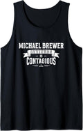 Attitude Is Contagious Michael Brewer Prospect Baseball Fan Tank Top