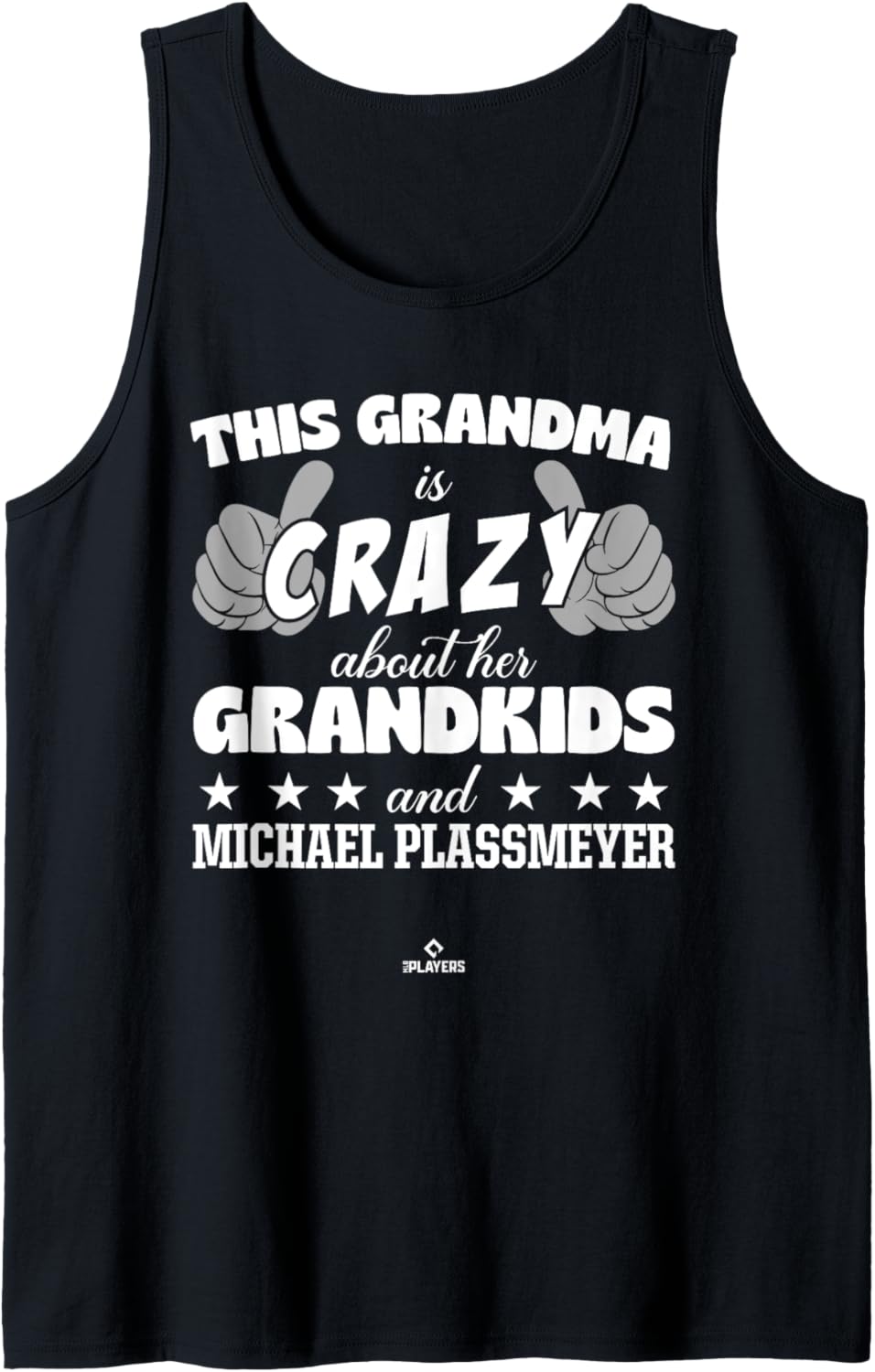 Grandma Crazy for Michael Plassmeyer Prospect Baseball Fan Tank Top
