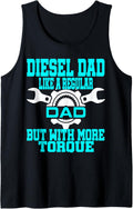 Funny Diesel Mechanic Dad Fathers Day Husband Tank