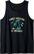 Family Vacation St Michaels Summer Maryland Tropical Tank Top