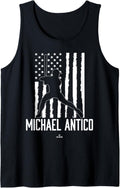 Distressed Flag Swing Michael Antico Prospect Baseball Fan Tank Top