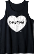 Distressed Heart Michael Berglund Prospect Baseball Fan Gear Tank Top