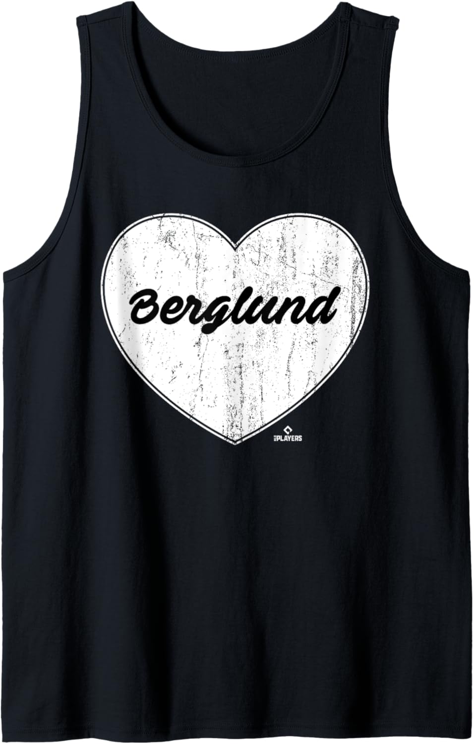 Distressed Heart Michael Berglund Prospect Baseball Fan Gear Tank Top