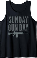 Sunday Gunday T Shirt Gun Owners 2A Tank Top