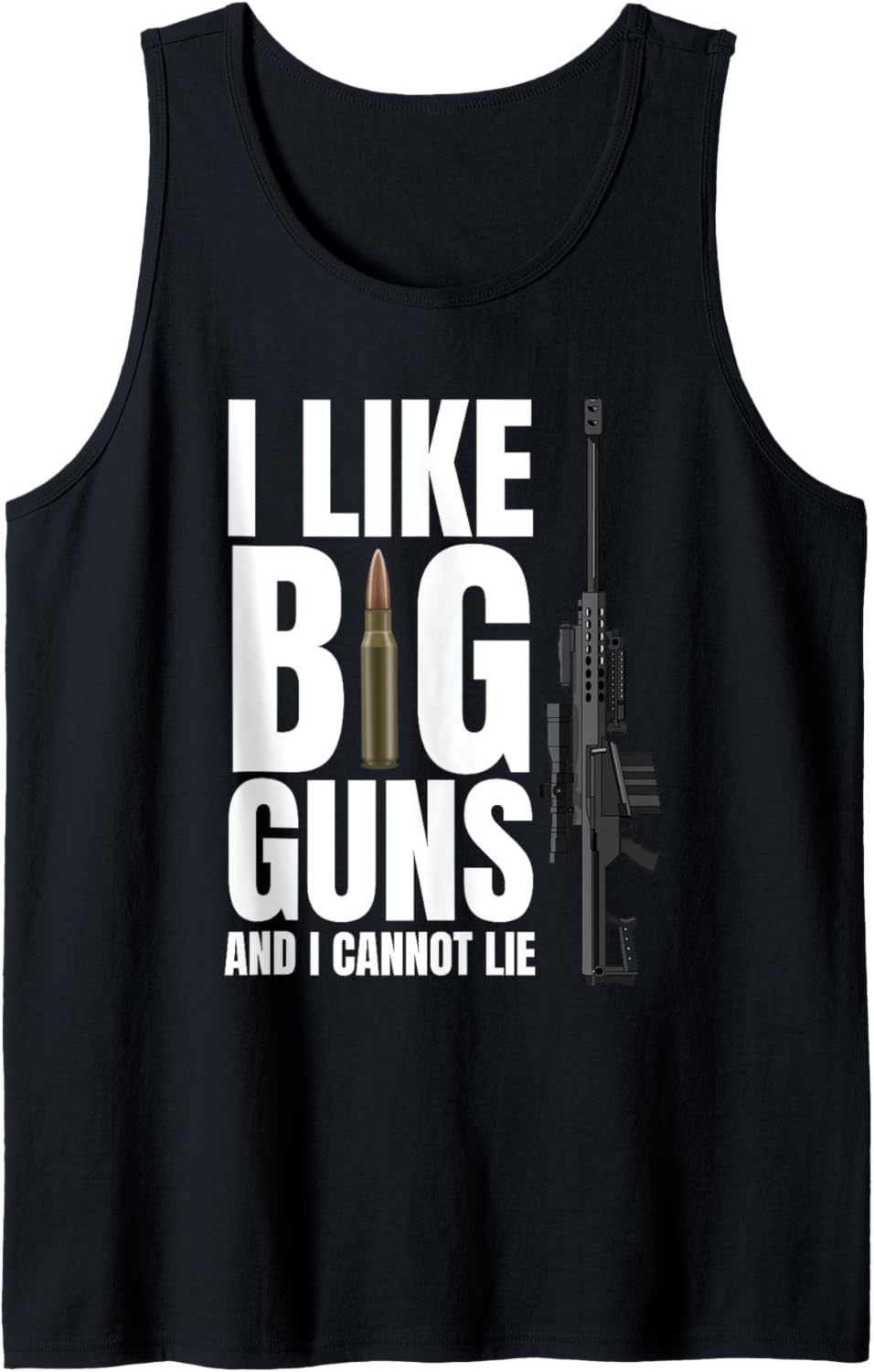 Sniper Assault Rifle 50 Cal Pro Gun T Shirt Men Women Tank