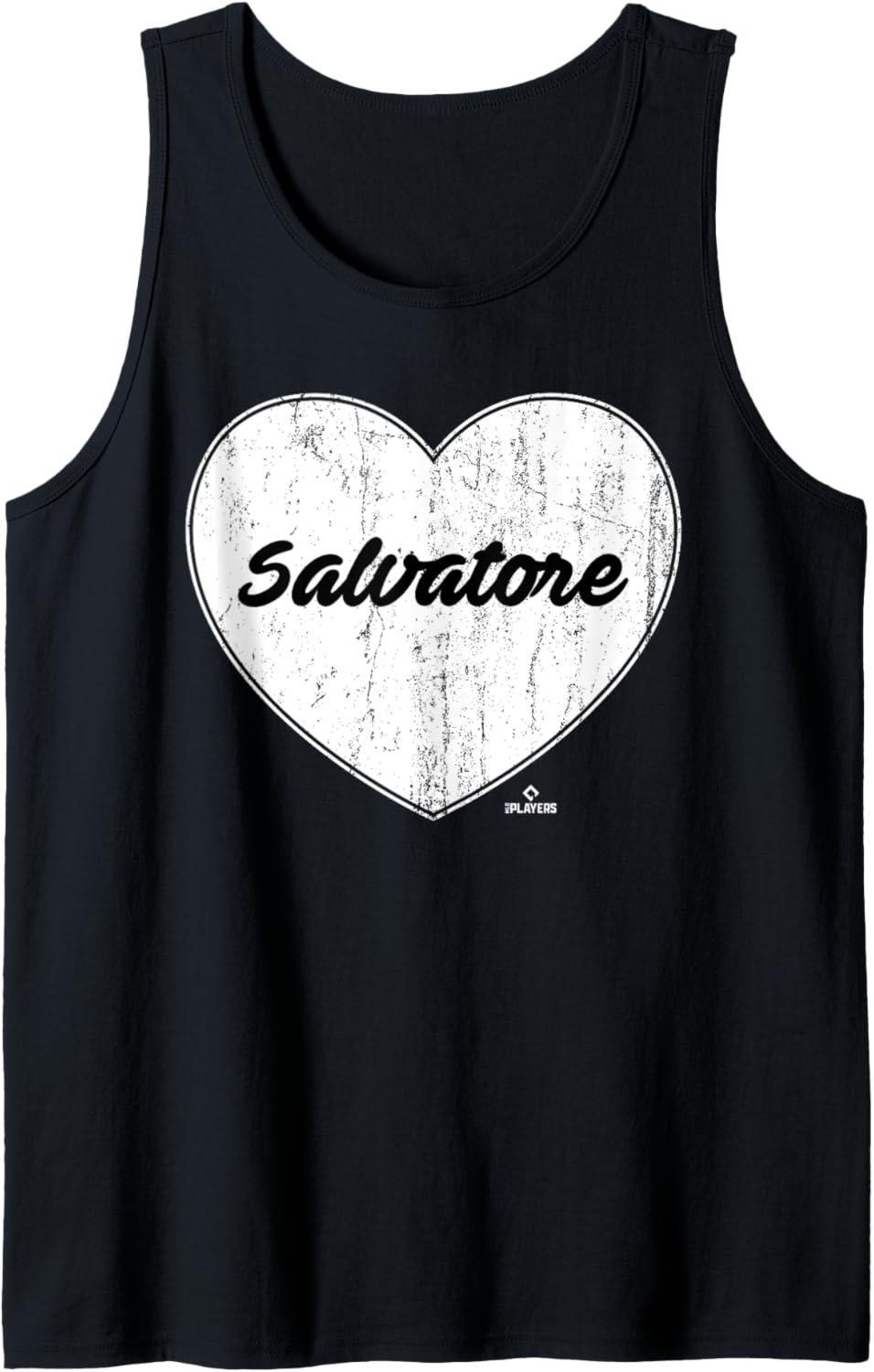 Distressed Heart Michael Salvatore Prospect Baseball Fan Tank Top