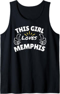 Fun Graphic-This Girl Loves Memphis Tank Top