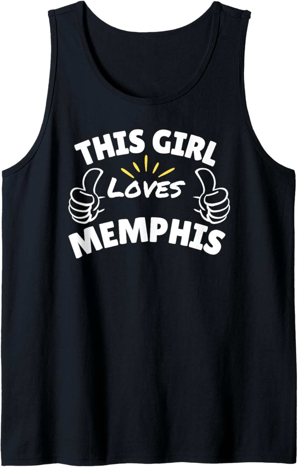 Fun Graphic-This Girl Loves Memphis Tank Top