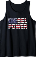 Vintage Usa Flag Diesel Power Driver Truck Operator
