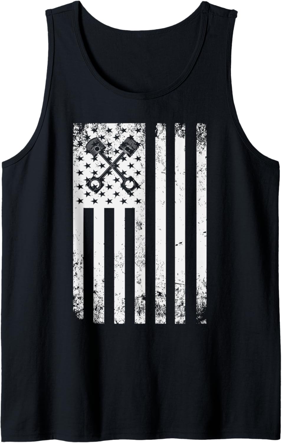 Car Mechanic Automotive Us Flag Mechanical Diesel Engine